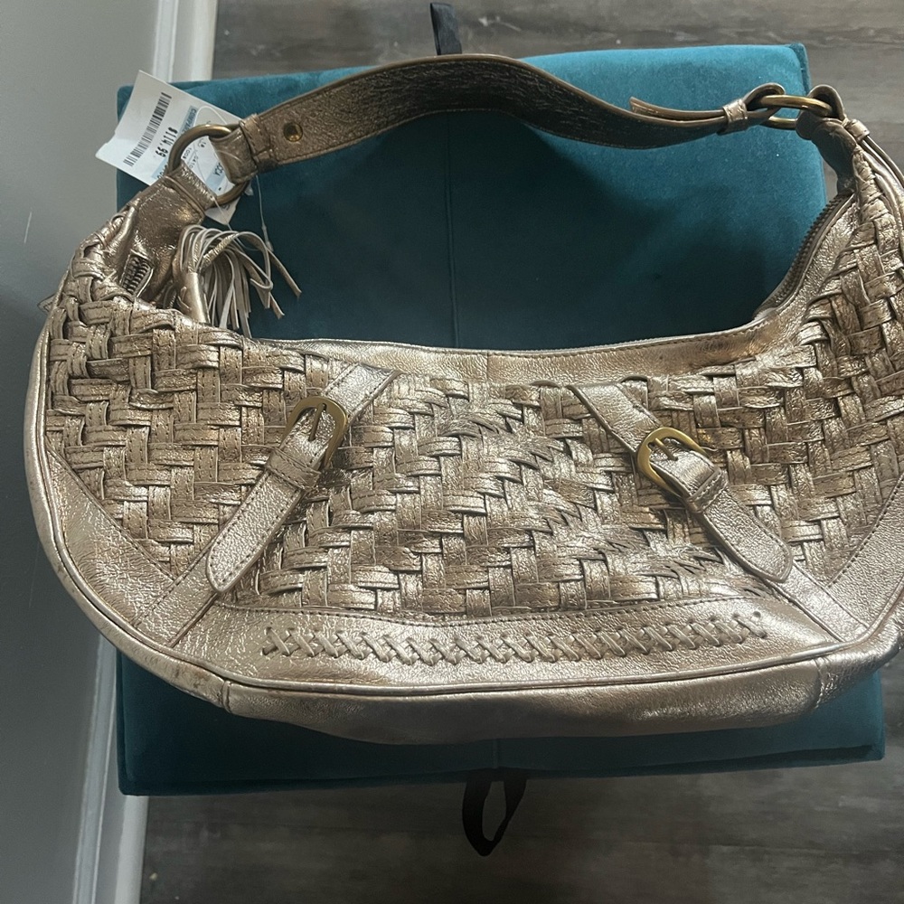 Gold metallic purse